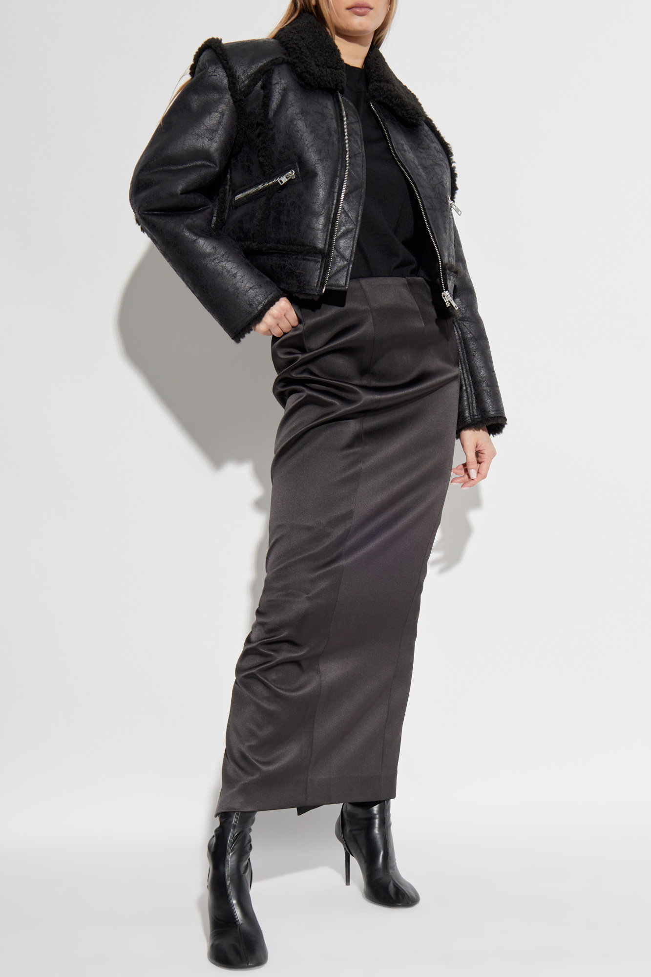 Czarny Kożuch `Nyrah` STAND STUDIO - Vitkac Polska